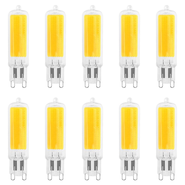 Luxrite G9 LED Light Bulbs 4.5W 50W Equivalent 450LM 3000K Soft White Dimmable Glass Bi-Pin Base, 10PK LR24691-10PK - main
